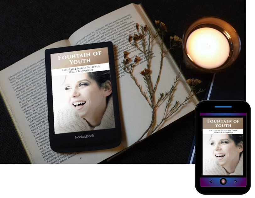 Fountain of youth Vignette with tablet and smartphone.