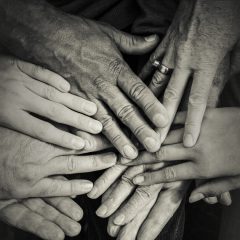 hands coming together